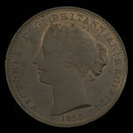 Canada, Province of Nova Scotia, 1 penny <br /> 1856