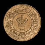 Canada, Province of Nova Scotia, 1/2 cent <br /> 1861