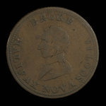 Canada, unknown, 1/2 penny <br /> 1814