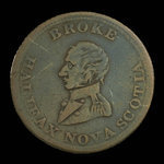 Canada, unknown, 1/2 penny <br /> 1814