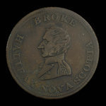 Canada, unknown, 1/2 penny <br /> 1814