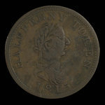 Canada, unknown, 1/2 penny <br /> 1815