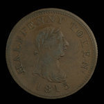 Canada, unknown, 1/2 penny <br /> 1815