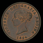 Canada, Province of New Brunswick, 1 penny <br /> 1854