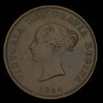 Canada, Province of New Brunswick, 1 penny <br /> 1854