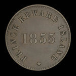 Canada, George Davies, 1/2 penny <br /> 1855