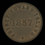 Canada, George Davies, 1/2 penny <br /> 1857