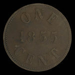 Canada, James Duncan & Co., 1 cent : 1855