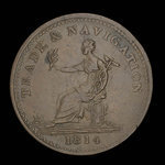 Canada, unknown, 1 penny <br /> 1814