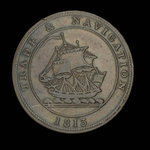 Canada, unknown, 1/2 penny <br /> 1813