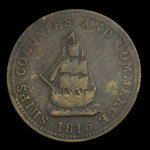 Canada, unknown, 1/2 penny <br /> 1815