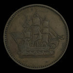 Canada, unknown, 1/2 penny <br /> 1835