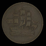 Canada, unknown, 1/2 penny <br /> 1835