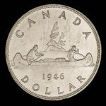 Canada, George VI, 1 dollar <br /> 1946