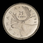 Canada, Elizabeth II, 25 cents <br /> 1953