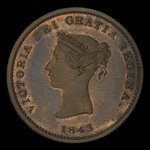 Canada, Province of New Brunswick, 1/2 penny <br /> 1843