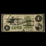 Canada, Canadian Bank of Commerce, 1 dollar <br /> May 1, 1867
