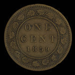 Canada, Victoria, 1 cent : 1859