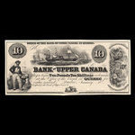 Canada, Bank of Upper Canada (York), 10 dollars <br /> January 31, 1857