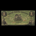 Canada, Bank of Upper Canada (York), 1 dollar <br /> June 1, 1861