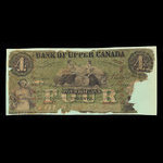 Canada, Bank of Upper Canada (York), 4 dollars <br /> January 1, 1861