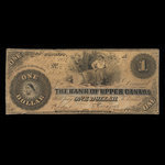 Canada, Bank of Upper Canada (York), 1 dollar : July 8, 1859