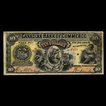 Canada, Canadian Bank of Commerce, 10 dollars <br /> January 2, 1888