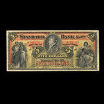 Canada, Standard Bank of Canada, 5 dollars <br /> May 1, 1891