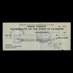 Canada, Town of Raymond, 46 dollars <br /> January 4, 1934