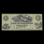 Canada, Bank of Brantford, 1 dollar <br /> November 1, 1859