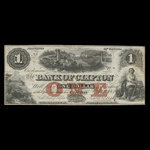 Canada, Bank of Clifton, 1 dollar <br /> October 1, 1859