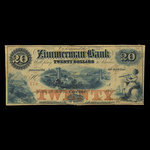 Canada, Zimmerman Bank, 20 dollars <br /> 1859