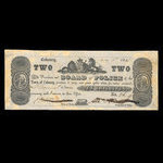 Canada, Cobourg Board of Police, 2 dollars <br /> May 2, 1848