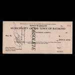 Canada, Town of Raymond, no denomination <br /> 1935