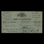 Canada, Town of Vermilion, 1 dollar <br /> December 30, 1933
