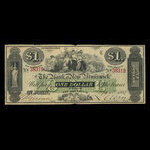 Canada, Bank of New Brunswick, 1 dollar <br /> September 1, 1868