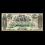 Canada, Bank of New Brunswick, 20 dollars <br /> September 1, 1868