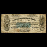 Canada, Bank of British North America, 1 dollar <br /> January 1, 1856