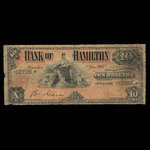 Canada, Bank of Hamilton, 10 dollars <br /> January 2, 1904