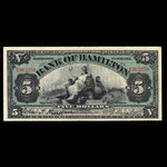 Canada, Bank of Hamilton, 5 dollars <br /> June 1, 1914