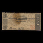 Canada, Commonalty of Kingston, 1 dollar <br /> July 6, 1812