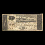 Canada, Bank of Upper Canada (Kingston), 5 dollars <br /> June 3, 1822