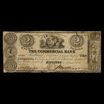 Canada, Commercial Bank of the Midland District, 2 dollars <br /> March 1, 1833