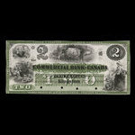 Canada, Commercial Bank of Canada, 2 dollars : January 2, 1860