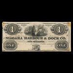 Canada, Niagara Harbour & Dock Co., 1 dollar : 1841