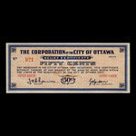 Canada, City of Ottawa, 50 cents <br /> 1939
