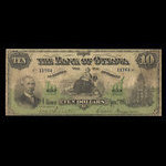 Canada, Bank of Ottawa (The), 10 dollars <br /> January 2, 1895