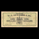 Canada, W.C. Edwards & Co. Ltd., 1 dollar <br /> August 2, 1887