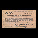 Canada, W.C. Edwards & Co. Ltd., 1 dollar <br /> July 1, 1896