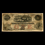 Canada, Bank of the County of Elgin, 1 dollar <br /> August 1, 1856